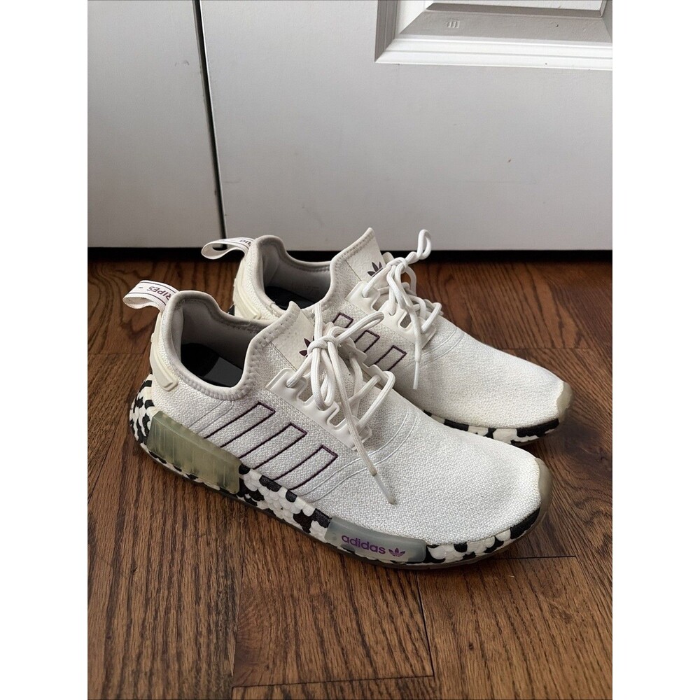 Adidas Originals NMD_R1 Color Splash Cloud White Atheltic Shoes Women’s Size 9